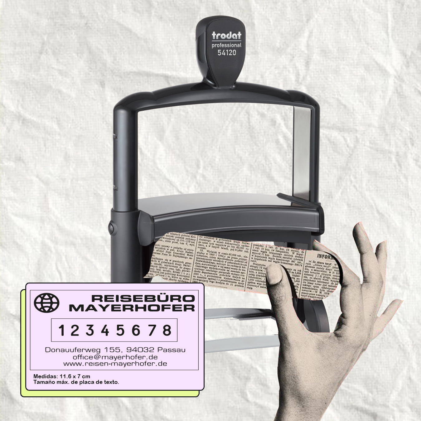 Trodat Professional Fechador 54120 Personalizado