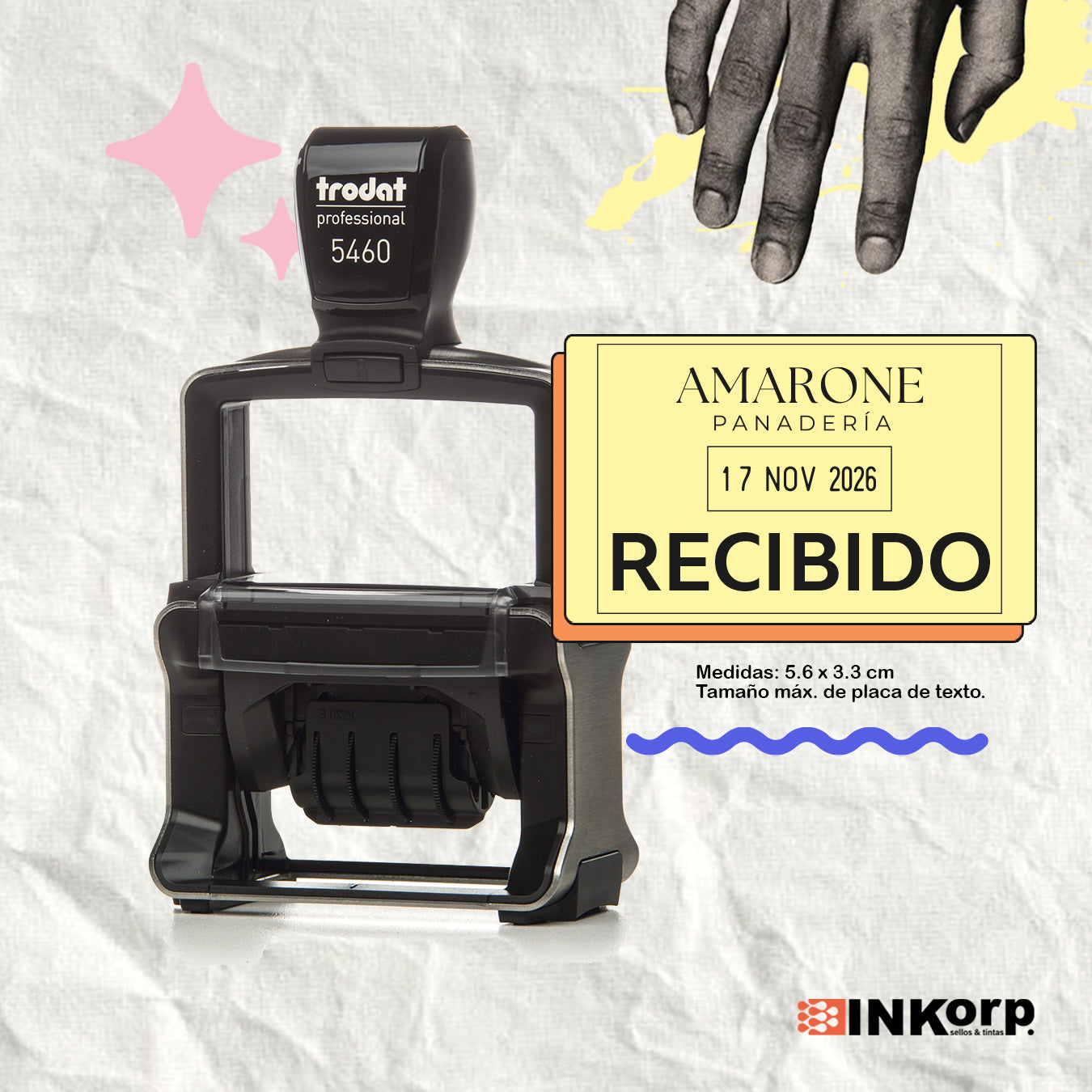 Trodat Professional Fechador 5460 Personalizado